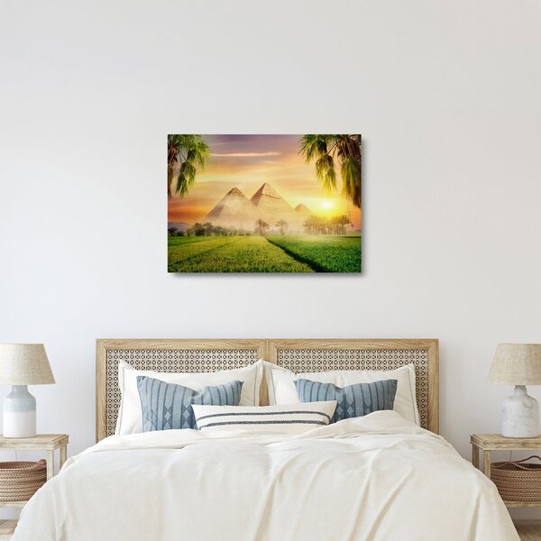 Skleněný obraz - Pyramidy (70x50 cm)