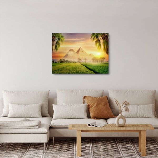 Skleněný obraz - Pyramidy (70x50 cm)