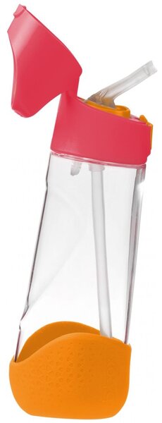 Lahev Na Pití pro děti s brčkem na vodu Tritan 600 ml Strawberry Shake B.Box