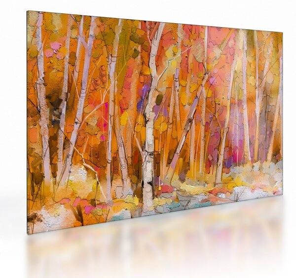 Skleněný obraz - Podzimní les (70x50 cm)