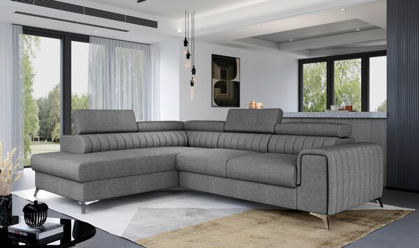 ROHOVÁ SEDAČKA, textil, šedá MID.YOU - Sedací soupravy, Online Only