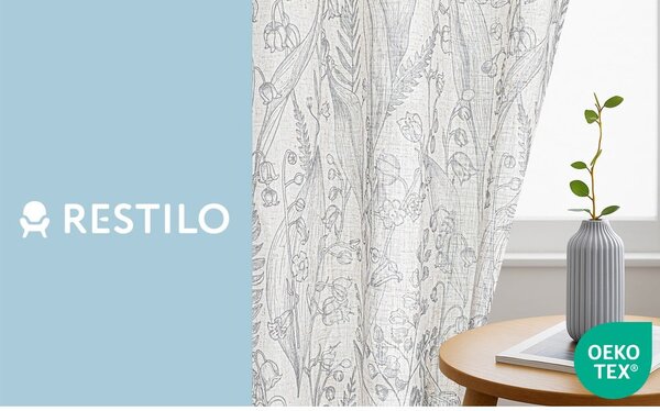 Světle šedý závěs 135x250 cm Selvetia – Restilo