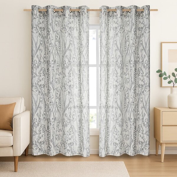 Světle šedý závěs 135x250 cm Selvetia – Restilo