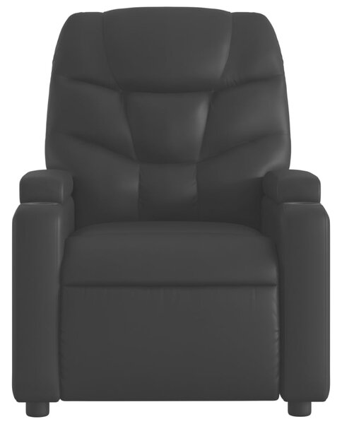 Polohovací křeslo černé, umělá kůže 3205640