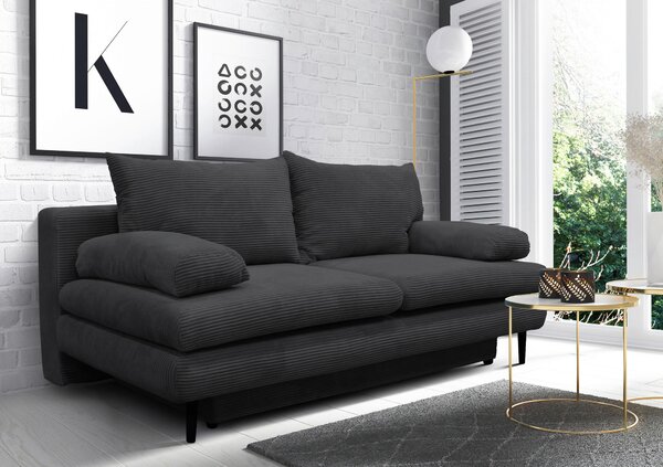 ROZKLÁDACÍ POHOVKA, textil, tmavě šedá P & B - Rozkládací pohovky, Online Only