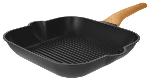 Silvercrest® Grilovací pánev / Pánev z hliníkové litiny, Ø 28 cm (hranatá) (100404740001)