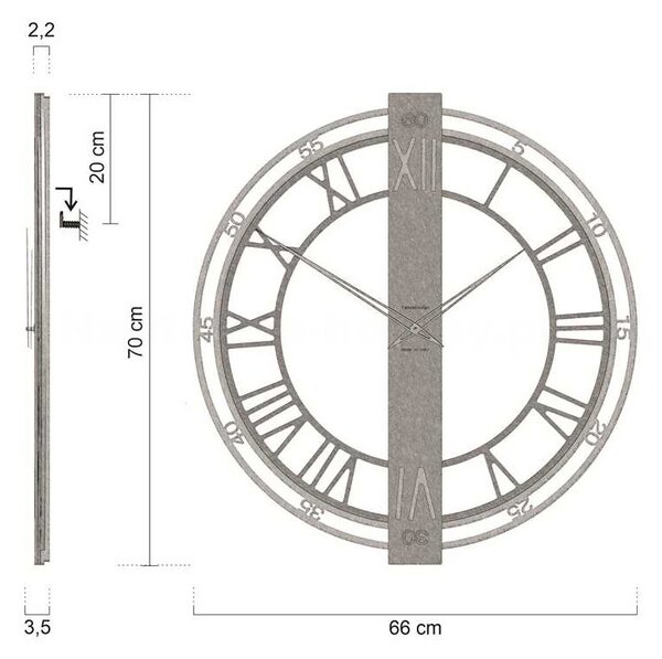 Designové hodiny 10-223-60 CalleaDesign 70cm