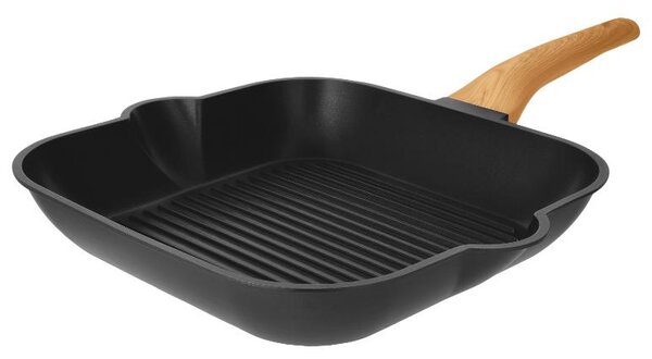 Silvercrest® Grilovací pánev / Pánev z hliníkové litiny, Ø 28 cm (hranatá) (100404740001)