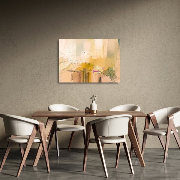 Skleněný obraz - Abstrakce, olejomalba (70x50 cm)