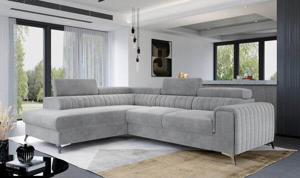 ROHOVÁ SEDAČKA, textil, světle šedá MID.YOU - Sedací soupravy, Online Only