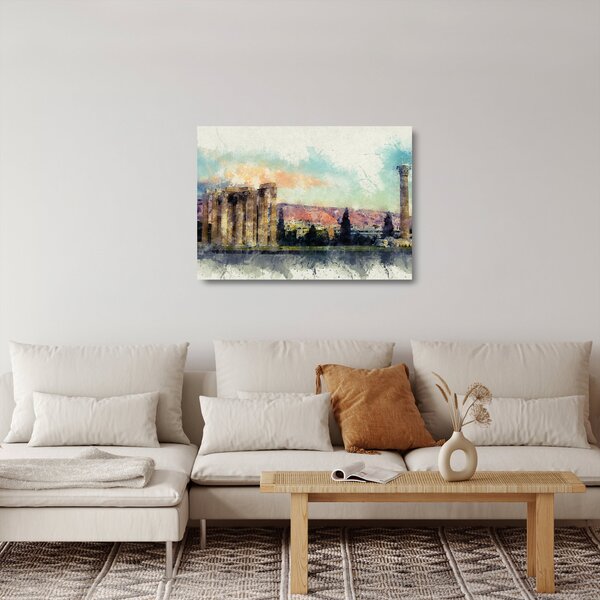 Skleněný obraz - Akropolis, Athény, Řecko (70x50 cm)