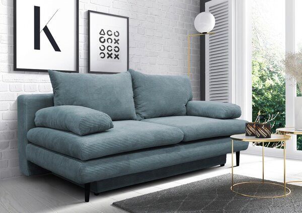 ROZKLÁDACÍ POHOVKA, textil, tyrkysová P & B - Rozkládací pohovky, Online Only