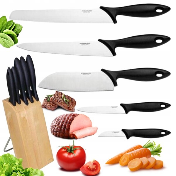 Fiskars 1023782 sada nožů v bloku 5 ks Fiskars Essential