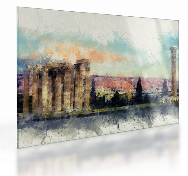 Skleněný obraz - Akropolis, Athény, Řecko (70x50 cm)