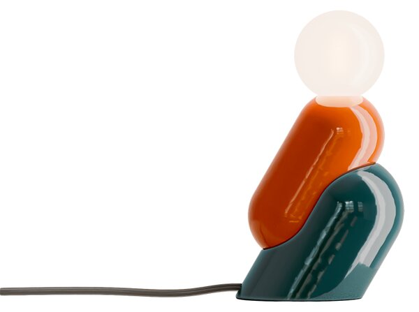 Ferroluce Stolní lampa TATA, v. 20,2 cm, 1xG9 Barva: Oranžová - zelená