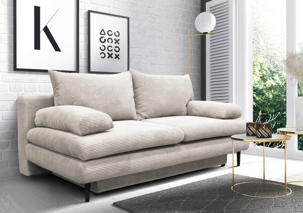ROZKLÁDACÍ POHOVKA, textil, béžová P & B - Rozkládací pohovky, Online Only