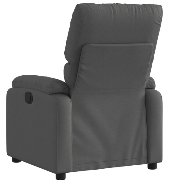 Polohovací křeslo tmavě šedé látkové 3205681