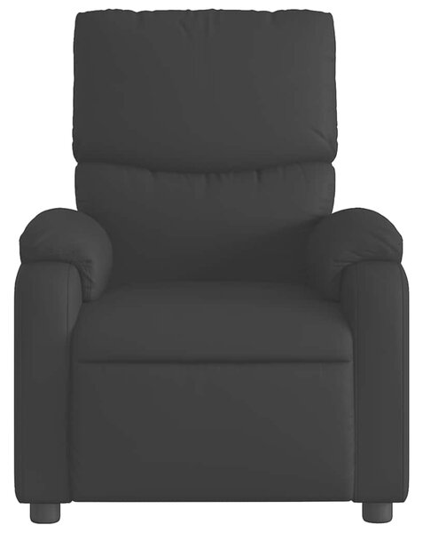 Masážní polohovací křeslo černé, umělá kůže 3205712