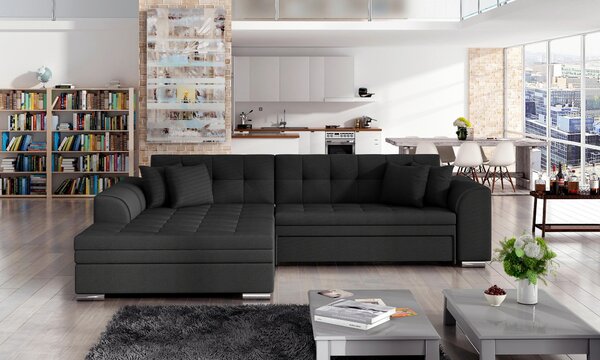 ROHOVÁ SEDAČKA, textil, antracitová MID.YOU - Sedací soupravy, Online Only