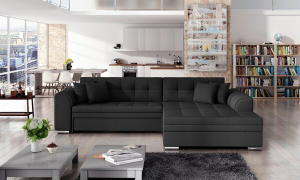 ROHOVÁ SEDAČKA, textil, antracitová MID.YOU - Sedací soupravy, Online Only