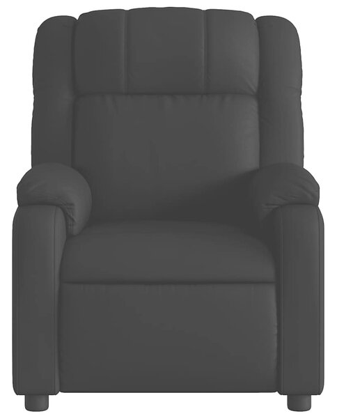 Masážní polohovací křeslo černé, umělá kůže 3205745