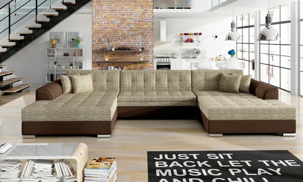 SEDACÍ SOUPRAVA, textil, červenohnědá, světle hnědá MID.YOU - Online Only sedačky, Online Only