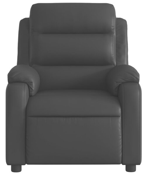 Masážní polohovací křeslo černé, umělá kůže 3205744