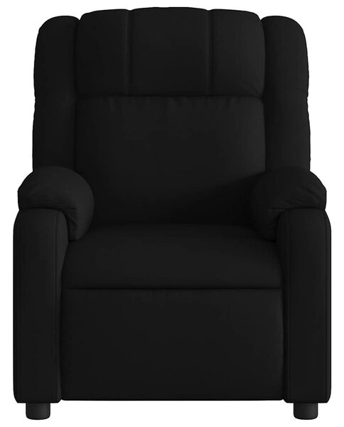 Masážní křeslo s polohovacím mechanismem, černé, látkové 3205754