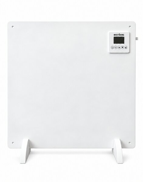 Infračervený topný panel BestBerg BIPW-425 / 425 W / do 12 m² / Wi-Fi / časovač / bílá
