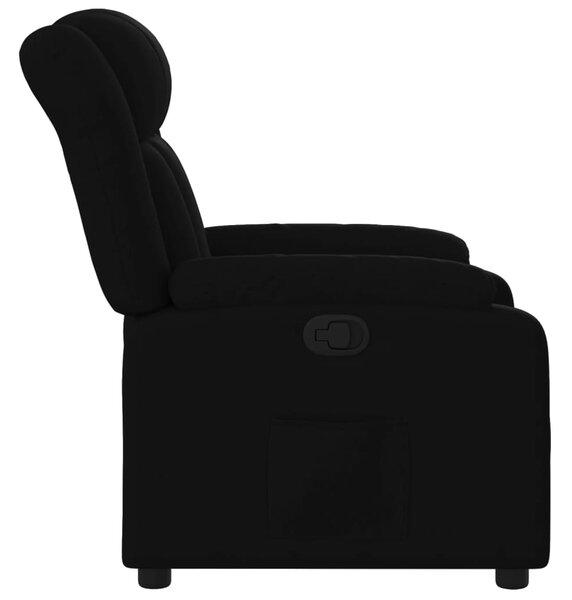 Polohovací křeslo černé, látkové 3205774