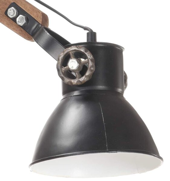 Nástěnná lampa industriální styl černá kulatá E27 320577