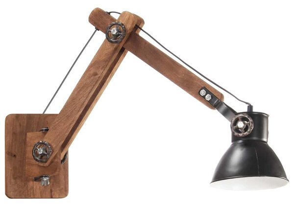Nástěnná lampa industriální styl černá kulatá E27 320577