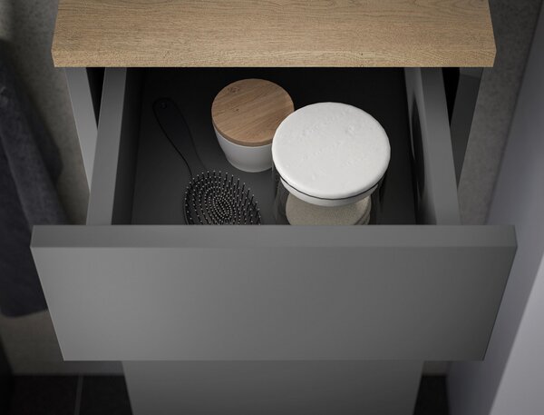MIDI SKŘÍŇKA, antracitová, barvy dubu, 30/108/30 cm home24 - Koupelnové série, Online Only