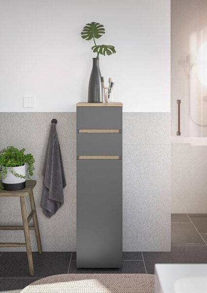 MIDI SKŘÍŇKA, antracitová, barvy dubu, 30/108/30 cm home24 - Koupelnové série, Online Only