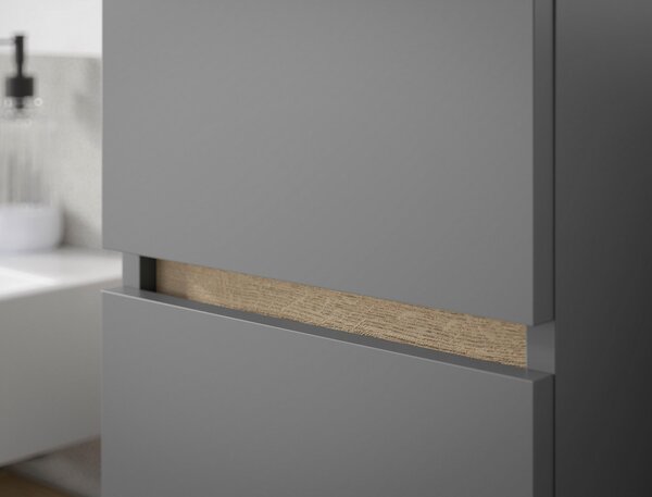 MIDI SKŘÍŇKA, antracitová, barvy dubu, 30/108/30 cm home24 - Koupelnové série, Online Only