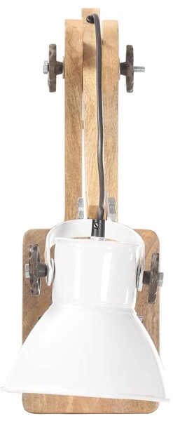 Nástěnná lampa industriální styl bílá kulatá E27 320578