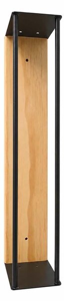 Nástěnný držák na ručníky dřevo/kov 40 cm