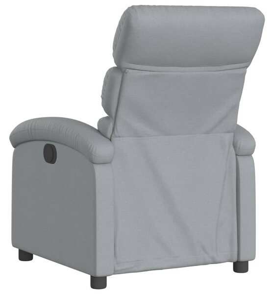 Polohovací křeslo světle šedé látkové 3205804