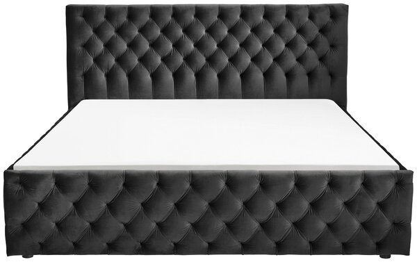ČALOUNĚNÁ POSTEL, 140/200 cm, černá home24 - Manželské postele, Online Only