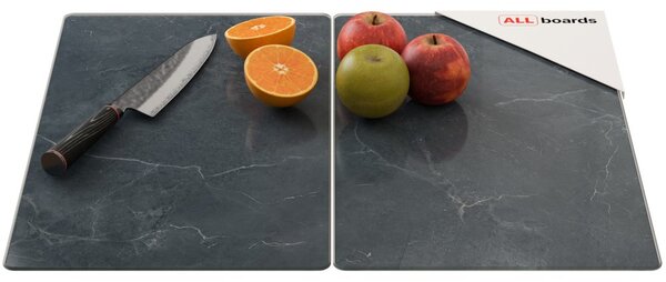 Skleněné ochranné desky MRAMOR ŠEDÝ ANTRACIT – 2 ks, 52 × 30 cm,HC52x30_00016