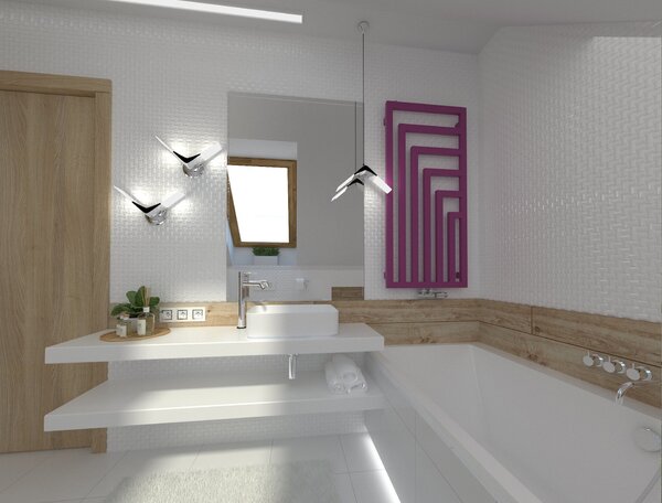 Regnis Kreon, topné těleso 550x1500 mm, 630W, WHITE, KR150/55/WHITE
