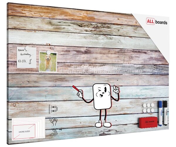 Magnetická tabule METALboards PASTELOVÉ DESKY 90x60 cm,MB96_00113