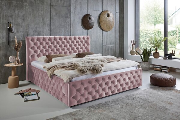ČALOUNĚNÁ POSTEL, 140/200 cm, šeříková home24 - Manželské postele, Online Only