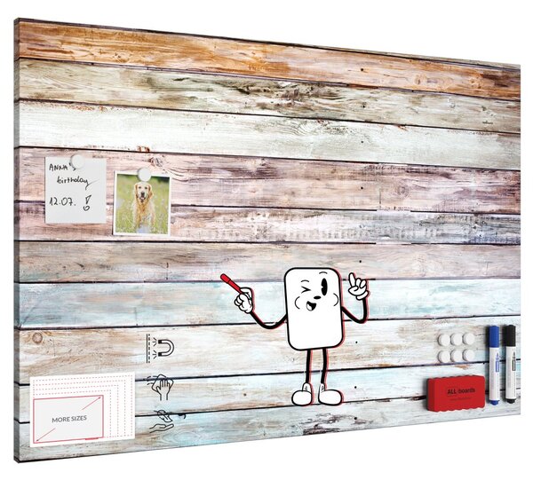 Magnetická tabule METALboards PASTELOVÉ DESKY 90x60 cm,MB96_00113