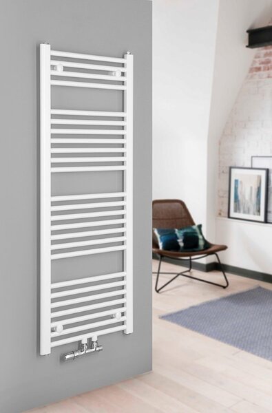 Aqualine Sapho, DIRECT otopné těleso se středovým připojením 450x960 mm, 447 W, bílá