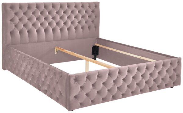 ČALOUNĚNÁ POSTEL, 140/200 cm, šeříková home24 - Manželské postele, Online Only