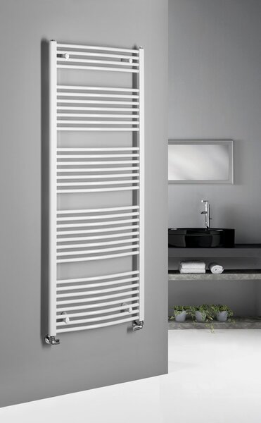 Aqualine Sapho, ORBIT otopné těleso s bočním připojením 600x1680 mm, 1013 W, bílá