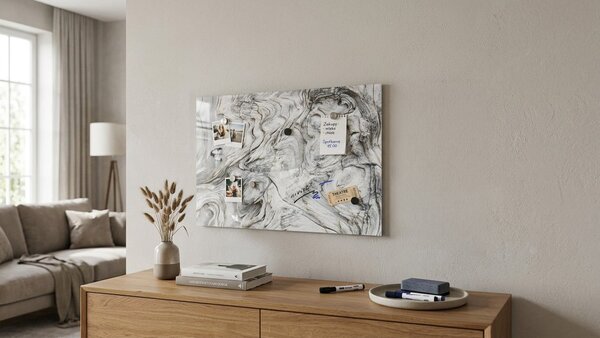 Magnetická tabule METALboards ZKAMENĚLÉ DŘEVO 90x60 cm,MB96_00111