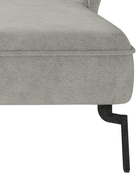 ROHOVÁ SEDAČKA, textil, světle šedá Livetastic - Sedací soupravy, Online Only