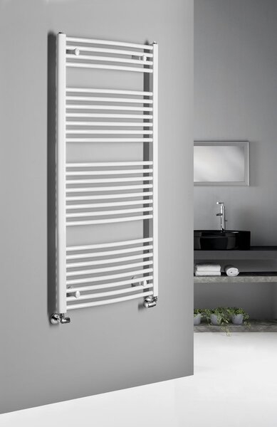 Aqualine Sapho, ORBIT otopné těleso s bočním připojením 600x1320 mm, 795 W, bílá